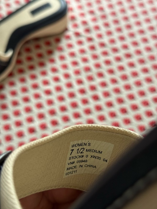 Never worn L.L. Bean Beige and Black Buckle Slide Mules - Picture 7 of 7